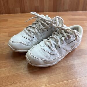 Varsity Kids White Cream Athletic Sneakers